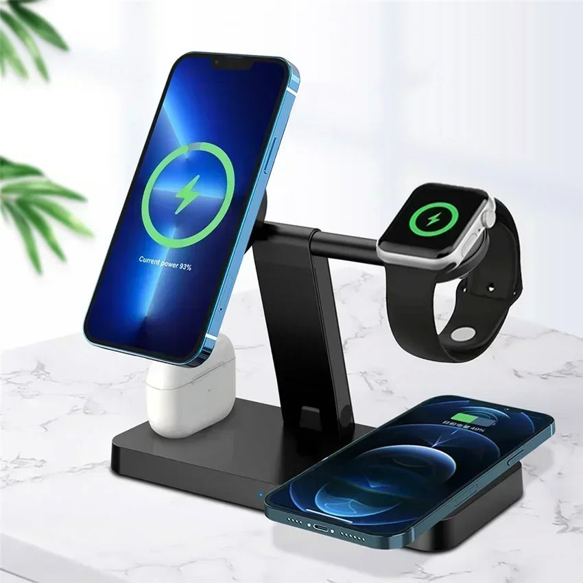 4in1 Magnetic Wireless Charger Stand Fast Charging Dock Station for |iPhone/Apple products|