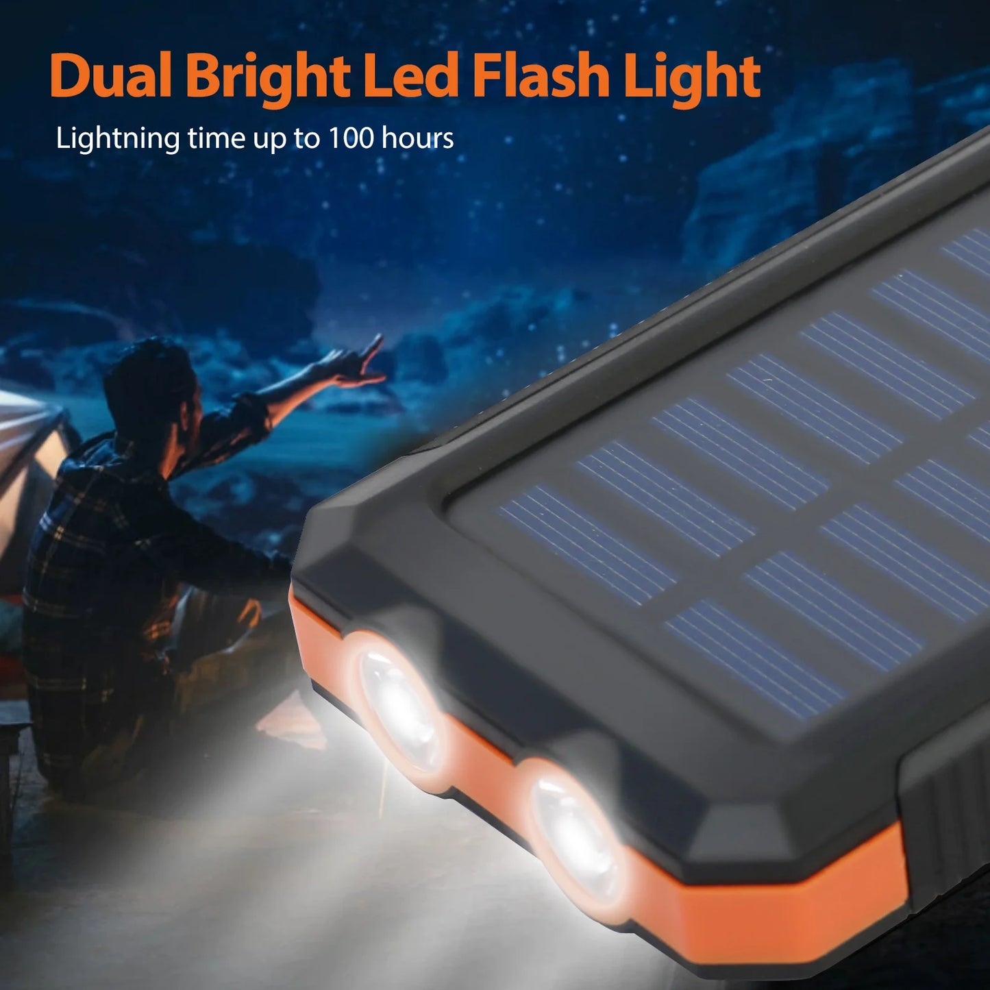 OGERY Solar Charger for Cell Phone Portable Solar Power Bank