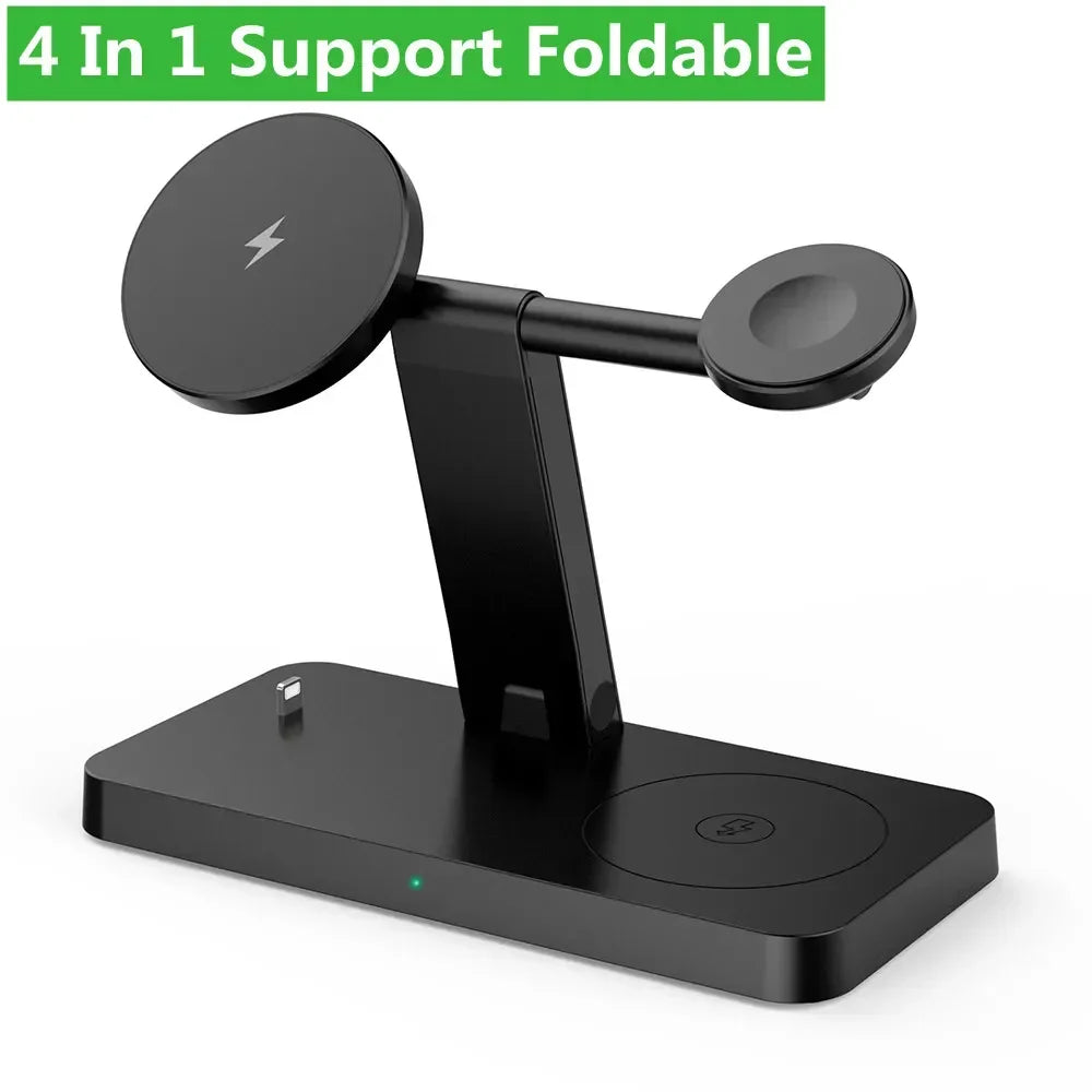4in1 Magnetic Wireless Charger Stand Fast Charging Dock Station for |iPhone/Apple products|