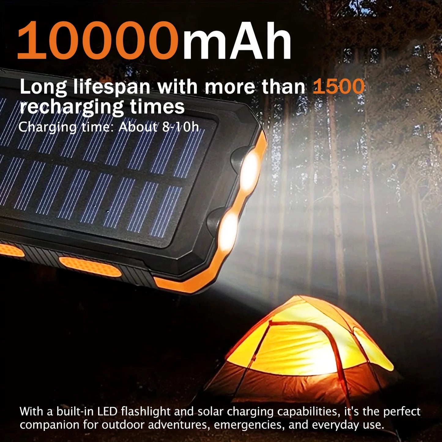 OGERY Solar Charger for Cell Phone Portable Solar Power Bank