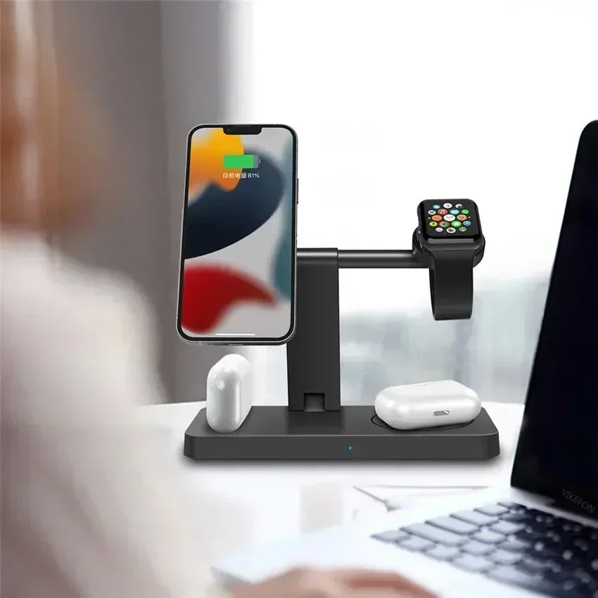 4in1 Magnetic Wireless Charger Stand Fast Charging Dock Station for |iPhone/Apple products|