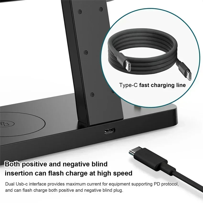 4in1 Magnetic Wireless Charger Stand Fast Charging Dock Station for |iPhone/Apple products|
