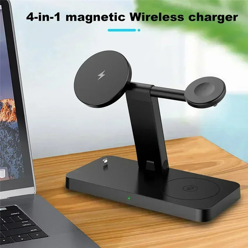 4in1 Magnetic Wireless Charger Stand Fast Charging Dock Station for |iPhone/Apple products|