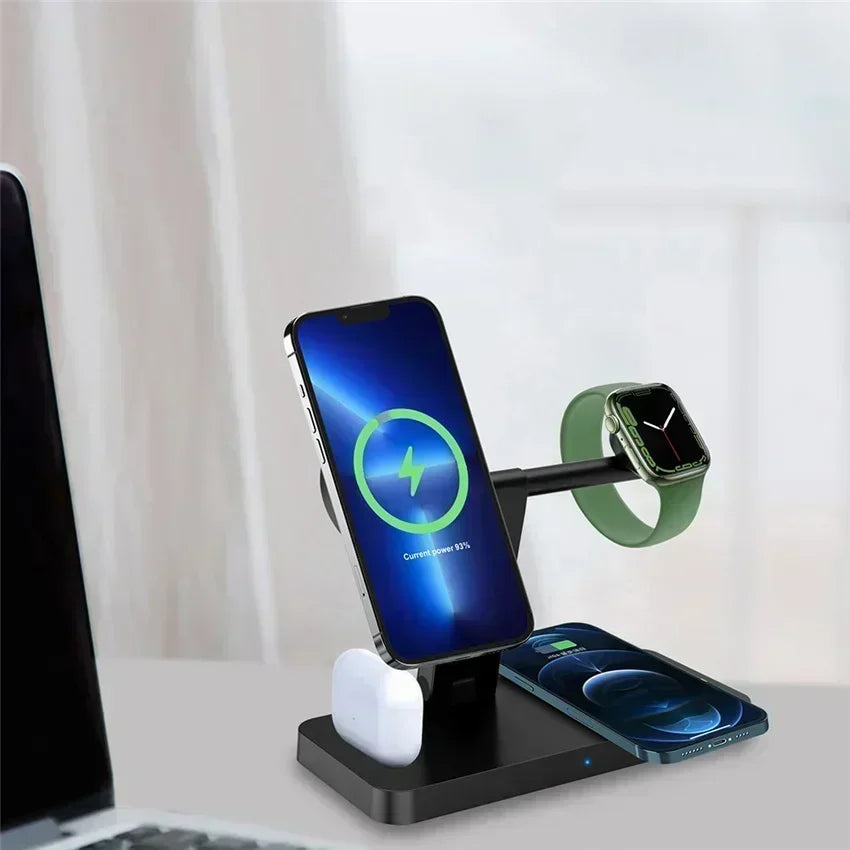 4in1 Magnetic Wireless Charger Stand Fast Charging Dock Station for |iPhone/Apple products|