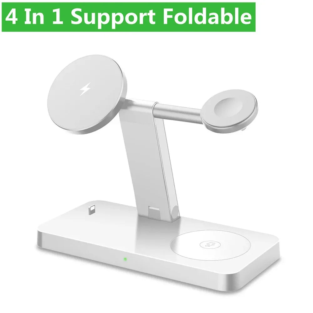 4in1 Magnetic Wireless Charger Stand Fast Charging Dock Station for |iPhone/Apple products|