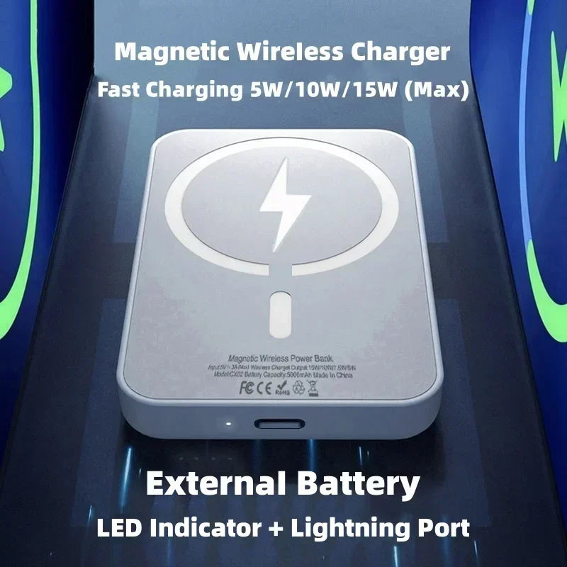 MagSecure Magnetic Wireless Power Bank for iPhone 12 13 14 15 Pro Max