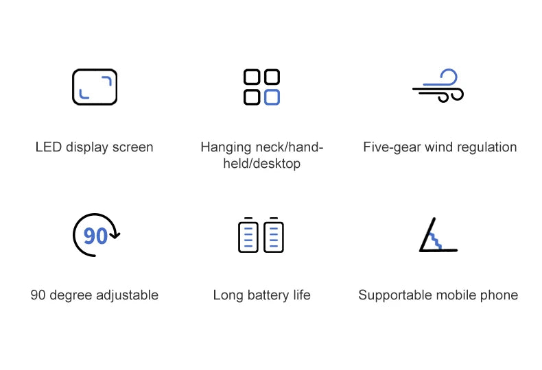 KINSCOTER Handheld Mini Fan Foldable Portable Fan