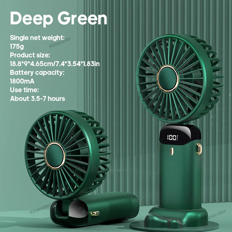 KINSCOTER Handheld Mini Fan Foldable Portable Fan