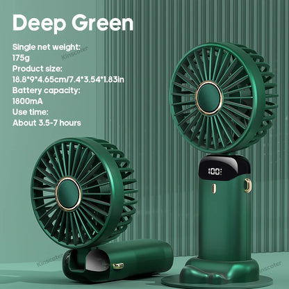 KINSCOTER Handheld Mini Fan Foldable Portable Fan