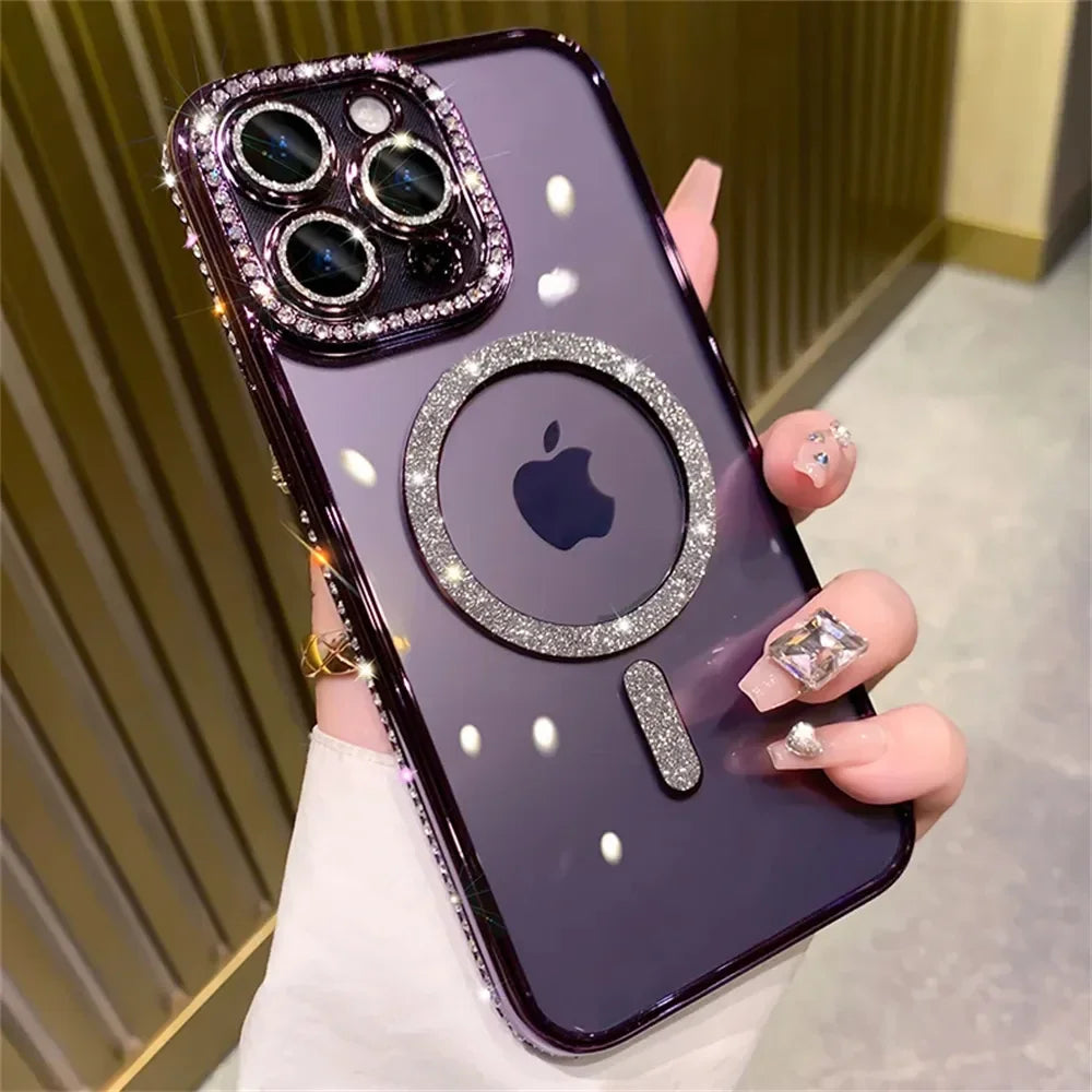 SafeCase  Glitter Diamond Transparent Case For iPhone