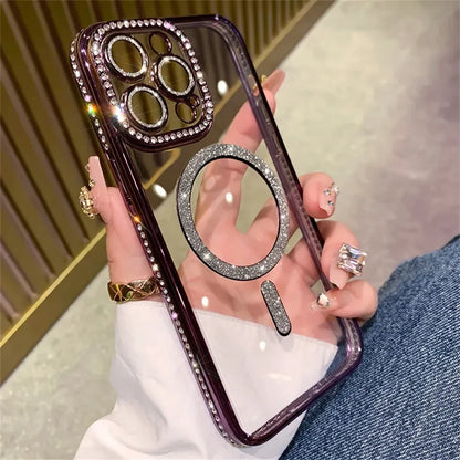 SafeCase  Glitter Diamond Transparent Case For iPhone