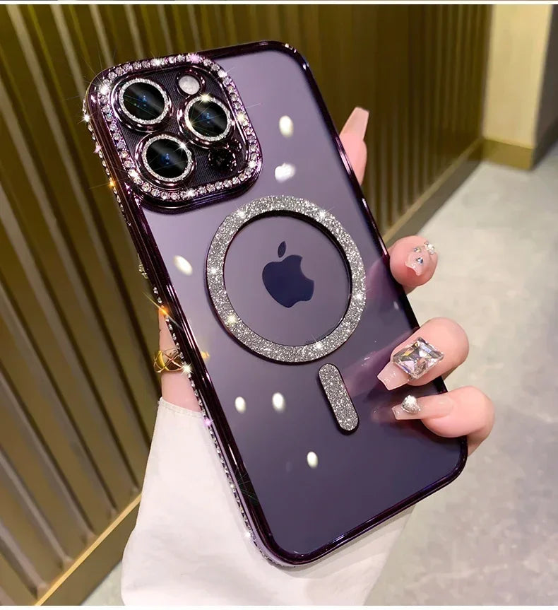 SafeCase  Glitter Diamond Transparent Case For iPhone
