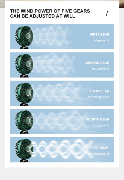 KINSCOTER Handheld Mini Fan Foldable Portable Fan