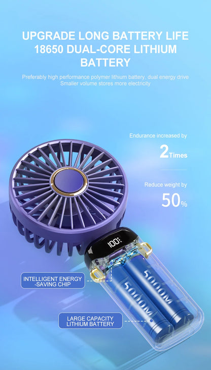 KINSCOTER Handheld Mini Fan Foldable Portable Fan