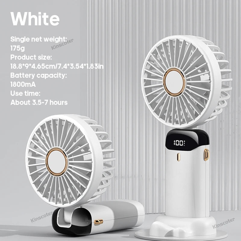 KINSCOTER Handheld Mini Fan Foldable Portable Fan