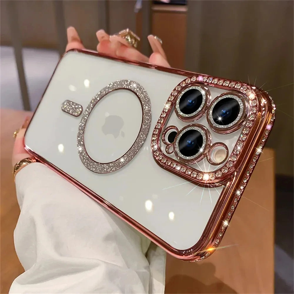 SafeCase  Glitter Diamond Transparent Case For iPhone