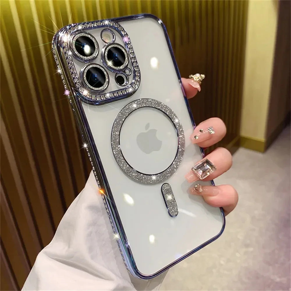 SafeCase  Glitter Diamond Transparent Case For iPhone
