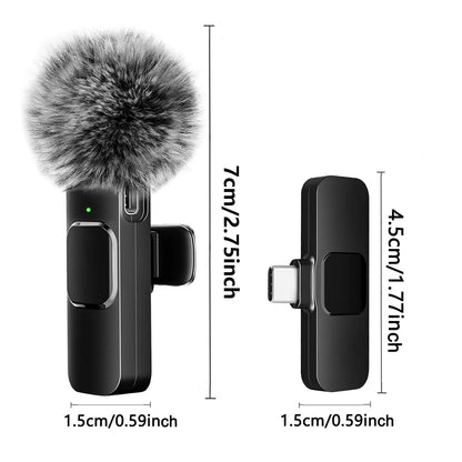 CrystalSound Wireless Lavalier Microphone Mini Mic