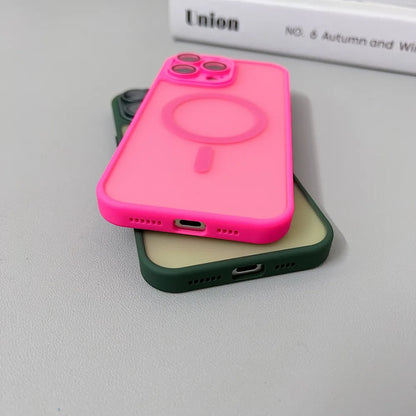 MatteLuxx  Matte Translucent Armor Shockproof Case For iPhone