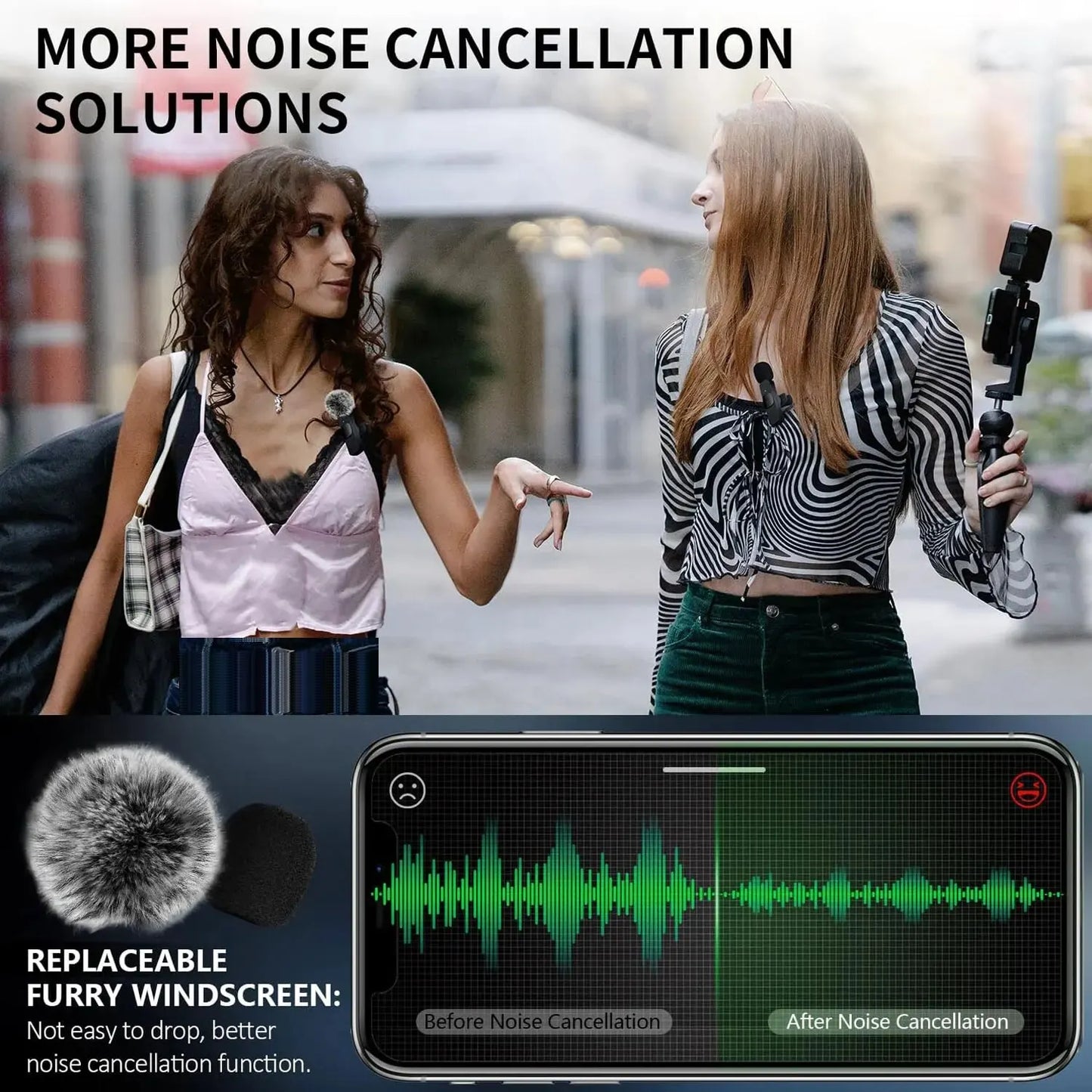 CrystalSound Wireless Lavalier Microphone Mini Mic