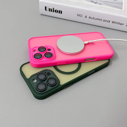 MatteLuxx  Matte Translucent Armor Shockproof Case For iPhone