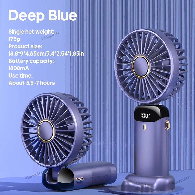 KINSCOTER Handheld Mini Fan Foldable Portable Fan
