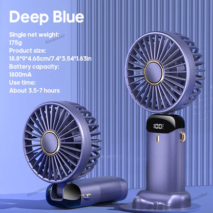 KINSCOTER Handheld Mini Fan Foldable Portable Fan