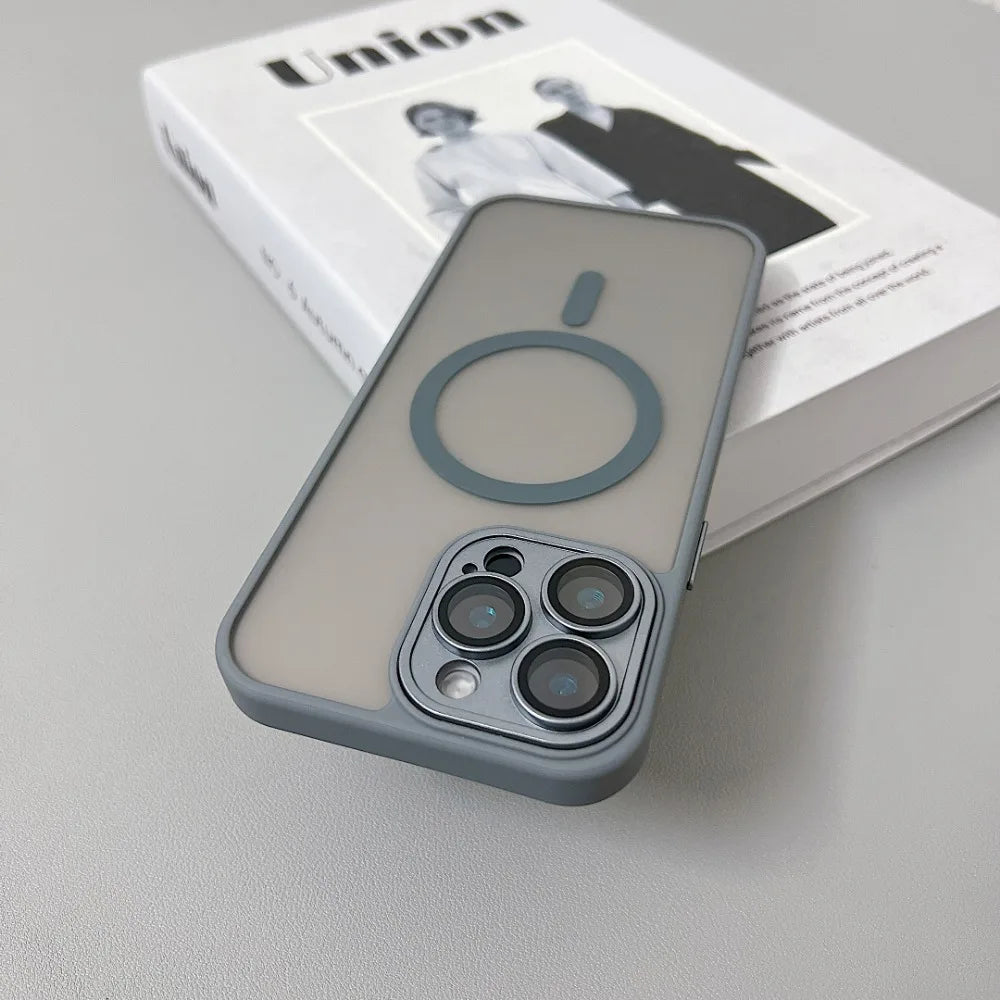 MatteLuxx  Matte Translucent Armor Shockproof Case For iPhone