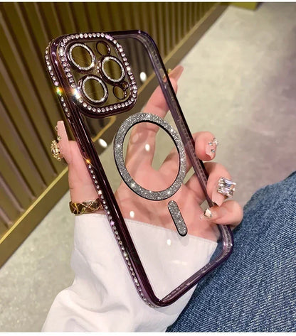 SafeCase  Glitter Diamond Transparent Case For iPhone