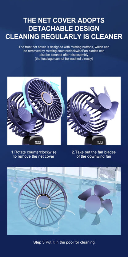 KINSCOTER Handheld Mini Fan Foldable Portable Fan