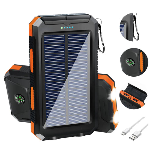 OGERY Solar Charger for Cell Phone Portable Solar Power Bank
