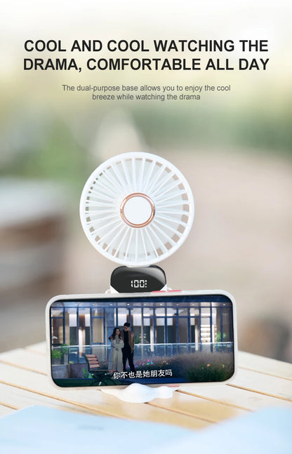 KINSCOTER Handheld Mini Fan Foldable Portable Fan