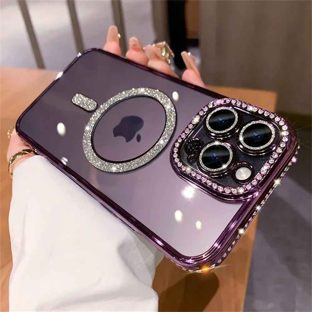 SafeCase  Glitter Diamond Transparent Case For iPhone