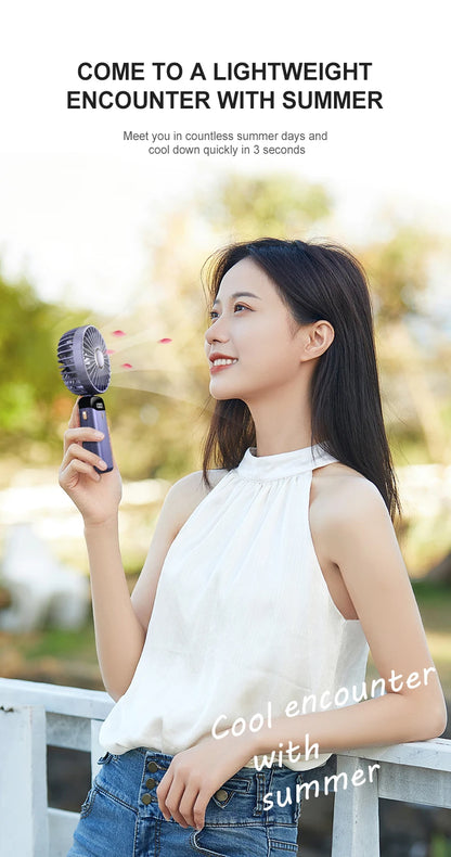 KINSCOTER Handheld Mini Fan Foldable Portable Fan