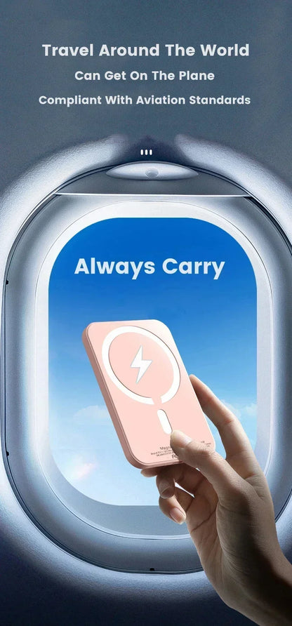 MagSecure Magnetic Wireless Power Bank for iPhone 12 13 14 15 Pro Max