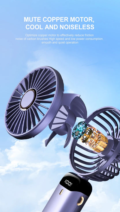 KINSCOTER Handheld Mini Fan Foldable Portable Fan