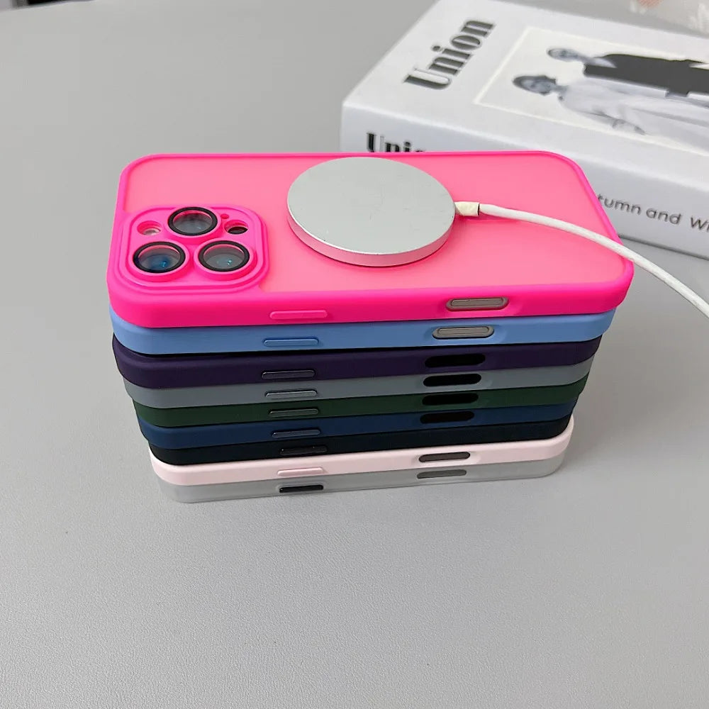 MatteLuxx  Matte Translucent Armor Shockproof Case For iPhone