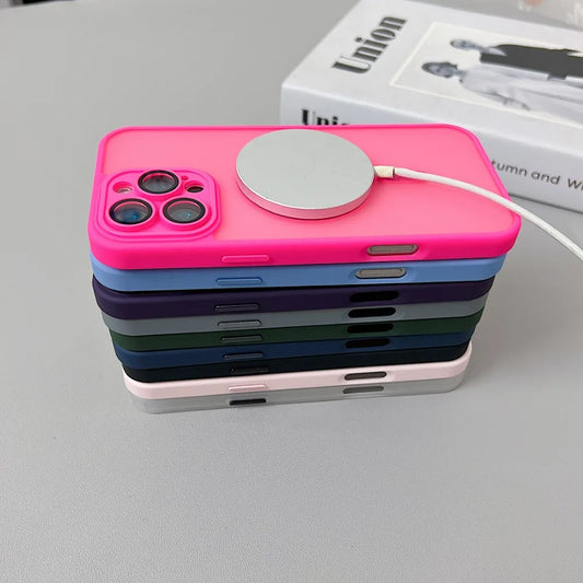 MatteLuxx  Matte Translucent Armor Shockproof Case For iPhone