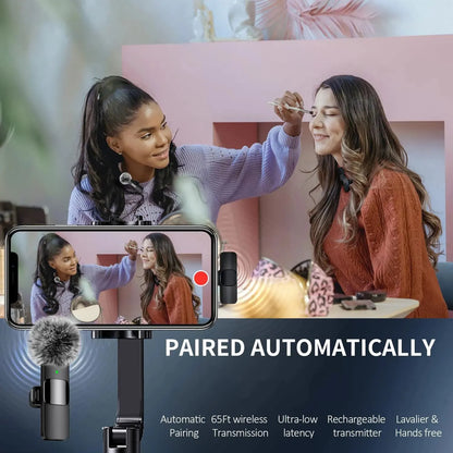 CrystalSound Wireless Lavalier Microphone Mini Mic