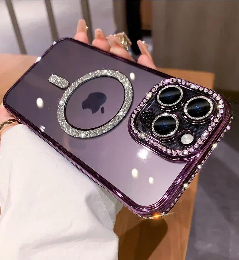SafeCase  Glitter Diamond Transparent Case For iPhone