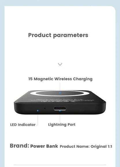 MagSecure Magnetic Wireless Power Bank for iPhone 12 13 14 15 Pro Max