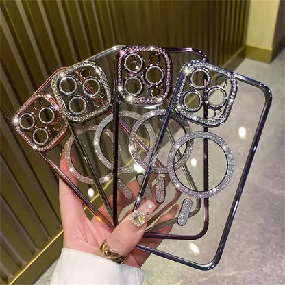 SafeCase  Glitter Diamond Transparent Case For iPhone