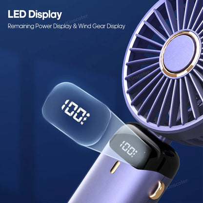 KINSCOTER Handheld Mini Fan Foldable Portable Fan
