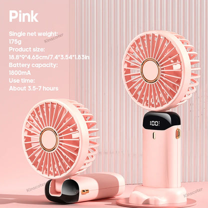 KINSCOTER Handheld Mini Fan Foldable Portable Fan