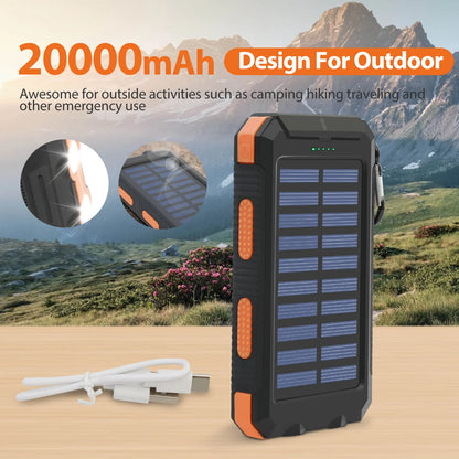 OGERY Solar Charger for Cell Phone Portable Solar Power Bank