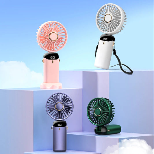 KINSCOTER Handheld Mini Fan Foldable Portable Fan